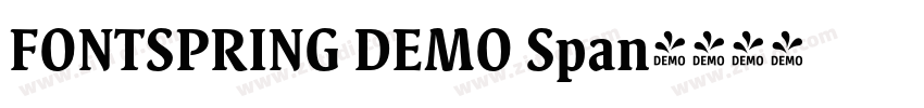 FONTSPRING DEMO Span字体转换 FONTSPRING DEMO Span字体转换
